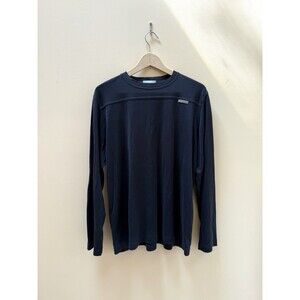 Louis Vuitton Cup Mens Large Long Sleeve Shirt Cotton LV Italy Vintage Black